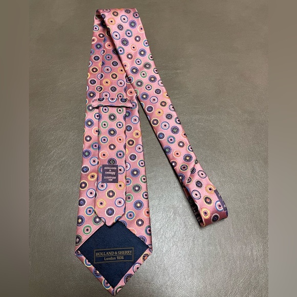 Holland & Sherry London 1836 Silk Tie - Picture 4 of 4